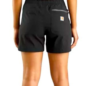 Women's Carhartt Force Relaxed Fit Ripstop 5-Pocket Hybrid Shorts Black Size XXL